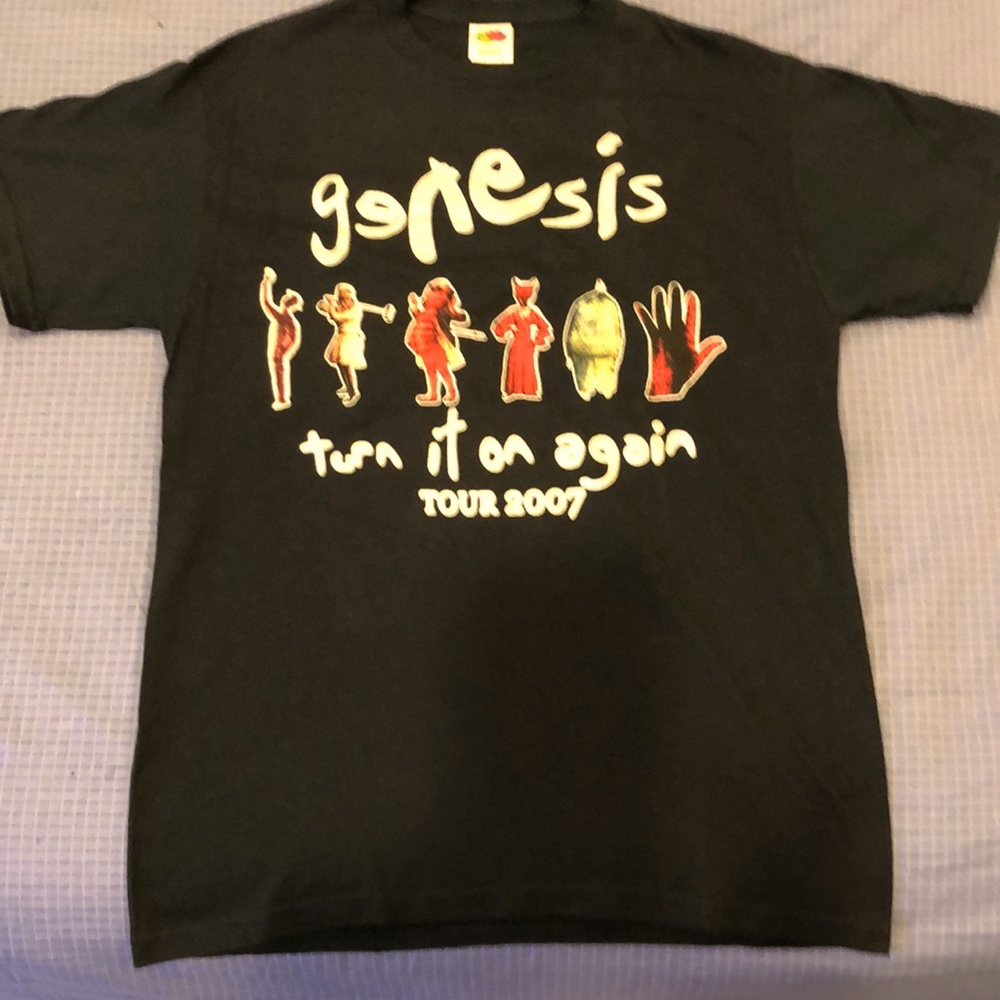 GENESIS  T-Shirt - Turn It On Again 2007 Reunion Concert - Fruit Of The Loom
